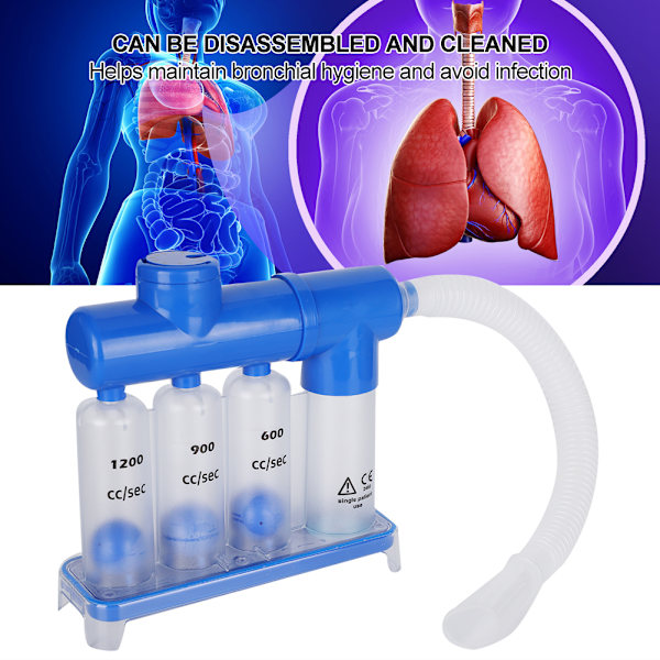 Breathing Trainer Vital Capacity Exercise Lung Function Respiratory Exerciser Instrument