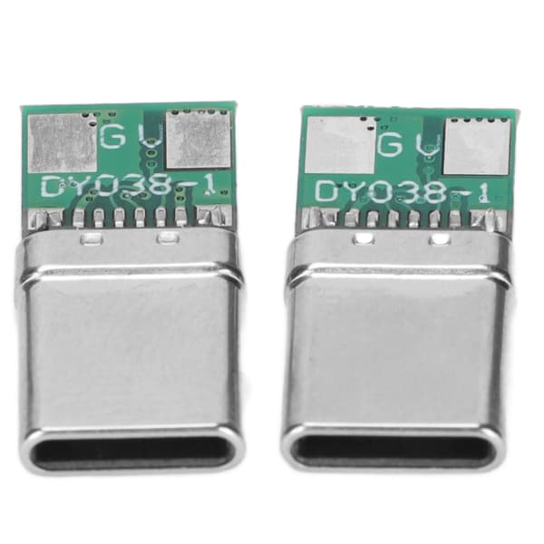 2 stk. USB C Breakout Board PD Type C 8-benet 20V 3A nominel strøm hurtigopladning USB C hanadapter til tablet bærbar computer Type C han 20V