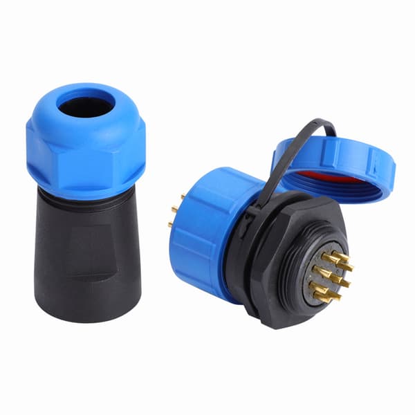 IP68 SP21 7-pin vanntett plast luftfartspluggkontakt (9-pin)