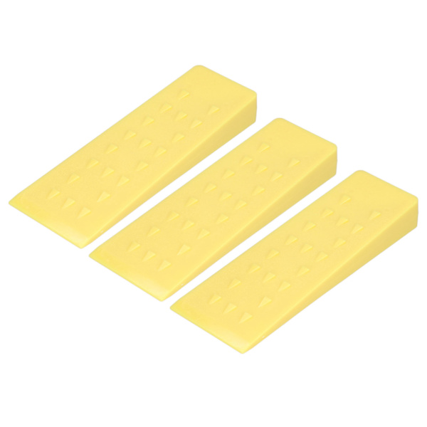 3 kpl puunkaatokiiloja piikeillä 25x8cm keltainen turvallinen puiden kaato metsureille kaatajille