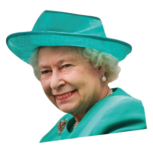 Queen Bilsticker Bilfönsterdekal Vattentät PVC Queens Jubilee 2022 Dekorationer Bilfönsterdekal Union Jack Dekor