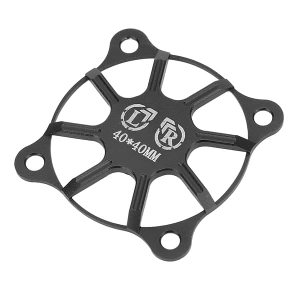 RC køleblæserdæksel 40x40mm aluminiumslegering beskyttende tilbehørsdel til motor sort