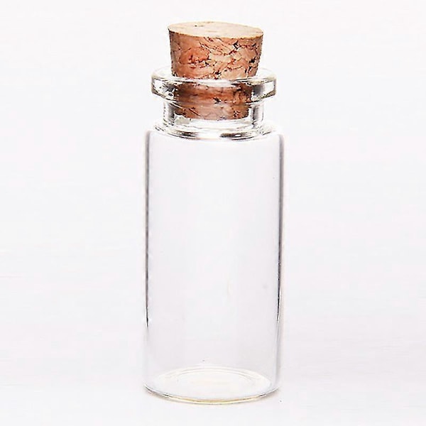 Mini Glasflasker med Korkpropper - 20 Stk til Bryllupper og Kreationer