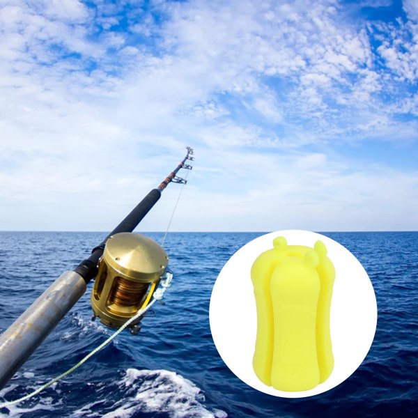 Infällbar fiskespöhållare för båtfiske - Gul