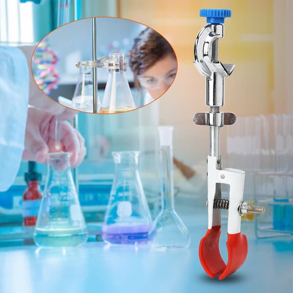 Justerbar laboratoriekolv Kondensor Provrörsklämma Ändringsbar riktning
