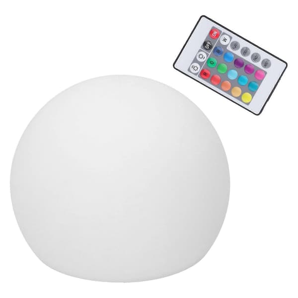 LED Ball Lamp RGBW Globe Lamp Night Light with 16 Colors Dimmable 4 Modes 24 Key Remote Control 12x12cm