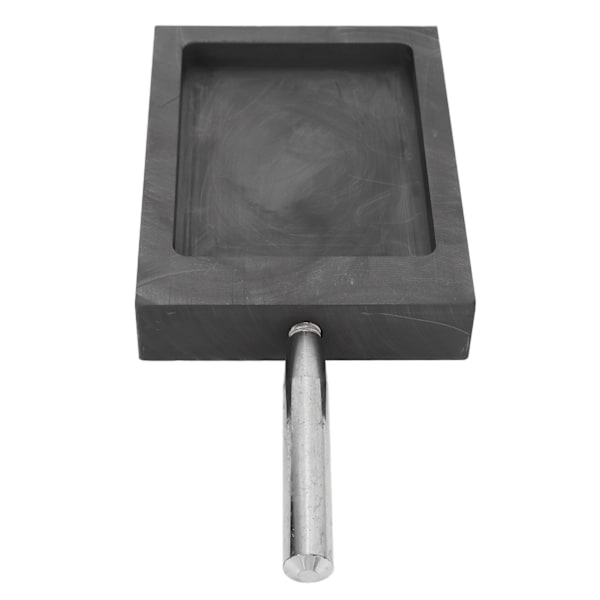 Grafittstøpeform Metallbarrestøpeform Digel med Håndtak for Smelting Raffinering Gull Sølv Kobber 4,13 X 3,15 X 0,39in