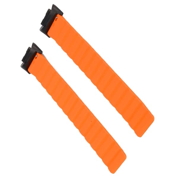 Magnetisk urrem justerbar hurtigudløselig silikone urrem tilbehør passer til Fitbit Charge 5 grå og orange