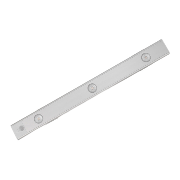 Under Cabinet Light 15,7in Lang Magnetisk Bevægelsessensor Trinløs Dæmpning USB Opladning Stick On Lys til Studie Arbejde Sølv Farve