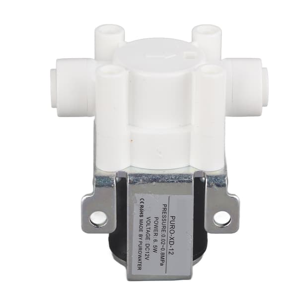 1 st DC 12V Vatten Elektrisk Magnetisk Reningsventil Snabbkoppling Normalt Stängd