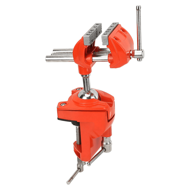 Mini 360° roterende klemme skrustikke Justerbar 70 mm kjevebredde skrustikke bordklemme for arbeidsbenk treverk