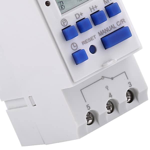 LCD-display veckovis programmerbar elektronisk relätimer 16 PÅ och AV timers - 1 styck 24V24V