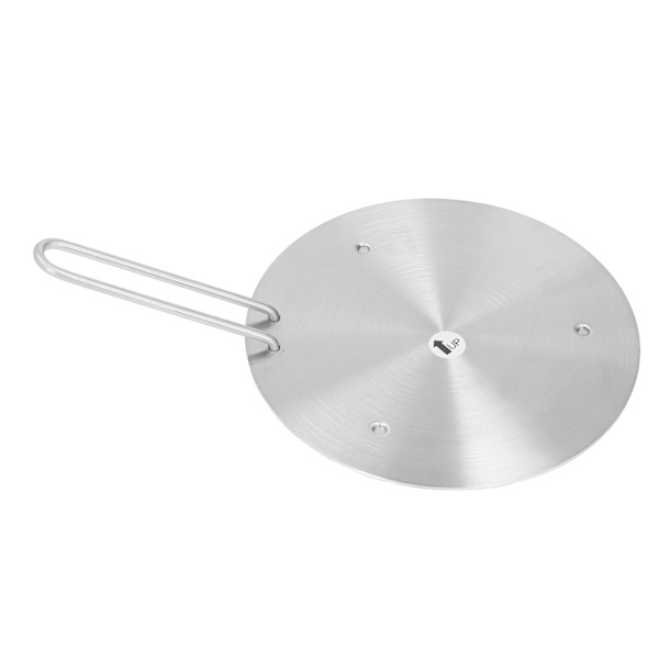 Varmespreder i rustfritt stål for induksjonstopper - 23,5 cm/9,25 tommer