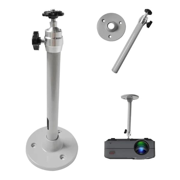 Projektorfäste för tak 18 mm universellt justerbart projektorfäste för mikroprojektor silver