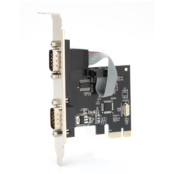 Udvidelseskort PCIE til 2 seriel port konverter adapter controller til Windows/Linux/OS X stationær pc