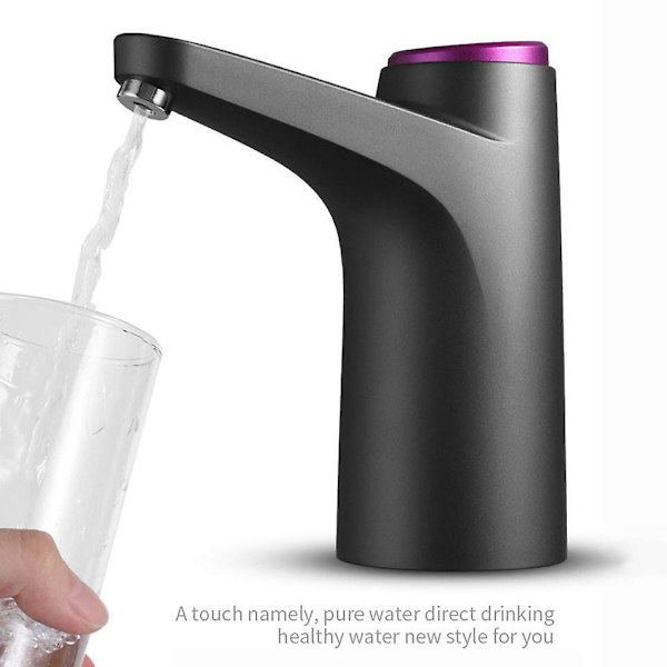 5 Gallons Vandflaske Vanddispenser Pumpe - Bærbar USB Opladning Elektrisk Pumpe til Kvantitativ Drikkevand