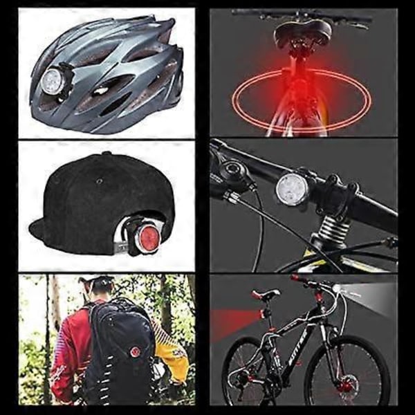 Cykelbelysningsset, Superljusa USB-uppladdningsbara cykellampor, Vattentäta uppladdningsbara mountainbike- och landsvägscykellampor, LED-cykellampor för säkerhet