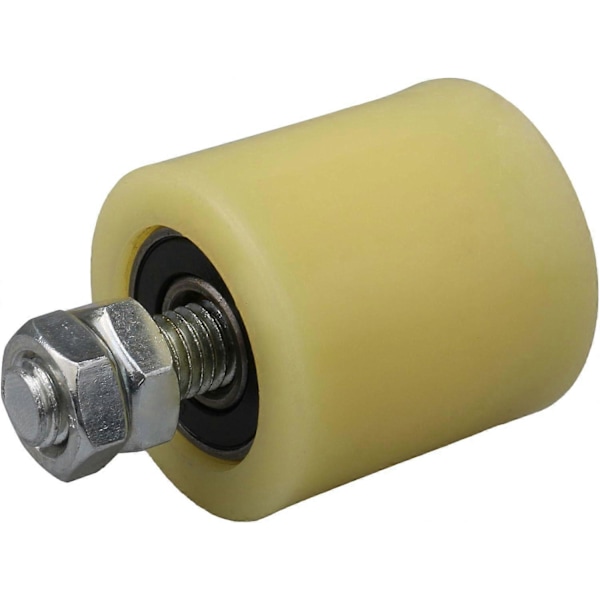 M12 48 x 50 mm PP teräsrullalaakeriohjainpyörä 6201-laakeri-insertillä sähköoveen, 2 kpl