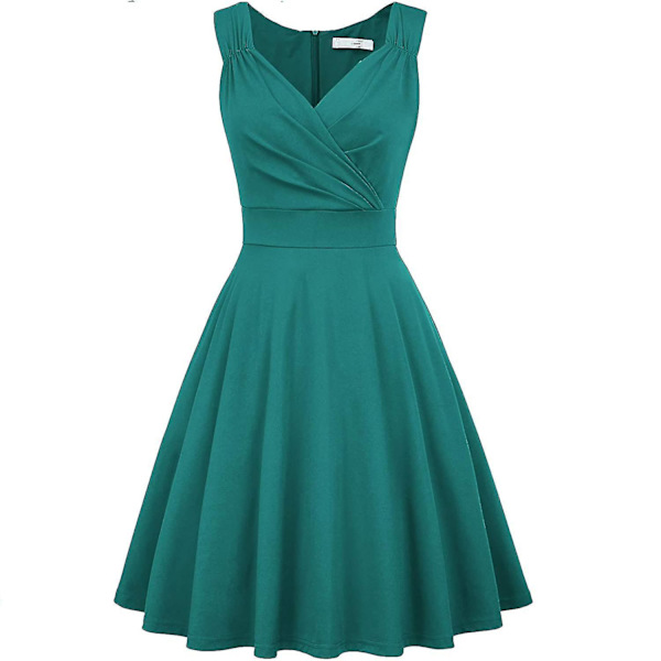 Retro Rockabilly kjoler til kvinder L bronze