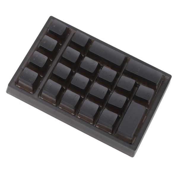 21 taster numerisk tastatur RGB bakgrunnsbelyst ergonomisk lite mekanisk numerisk numerisk tastatur for bærbar datamaskin Svart