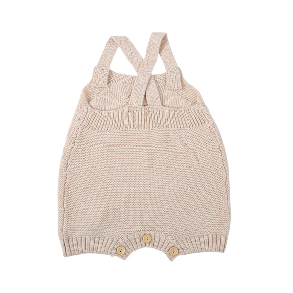 Babykläder Nyfödd Baby Romper Stickad Overall Ärmlös En Delad OutfitRosa 90cm (18‑24Månad)