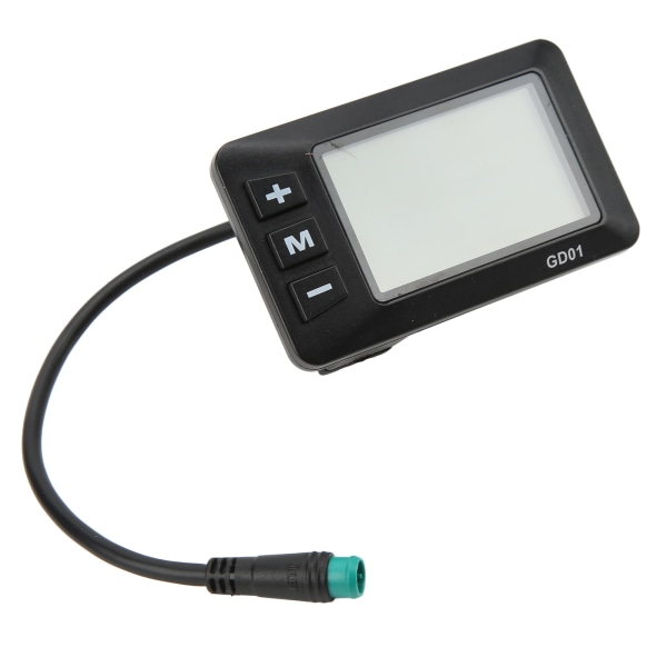 Elektrisk cykeldisplay 36V 48V LCD GD01 Display 5 stift vattentät kontakt för 22,2 mm styre