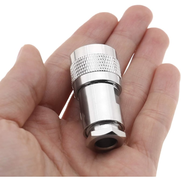 2 stk. klemme koaksialadapter, sølv, 3,5*1,5 cm