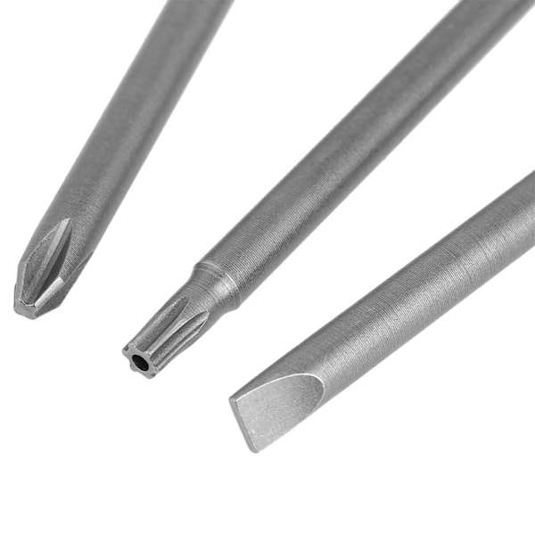 Magnetiske BST skruetrækker bits sæt - 10 stk 100 mm, 1/4" sekskantet skaft (slottet+Cross Security Star)