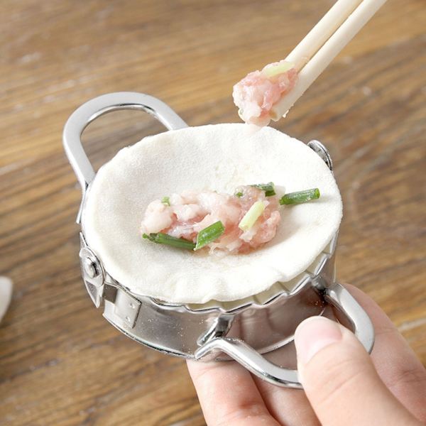 Dumpling Maker i rustfrit stål til køkkenet, formværktøj til bagværk, tilbehør i rustfrit stål