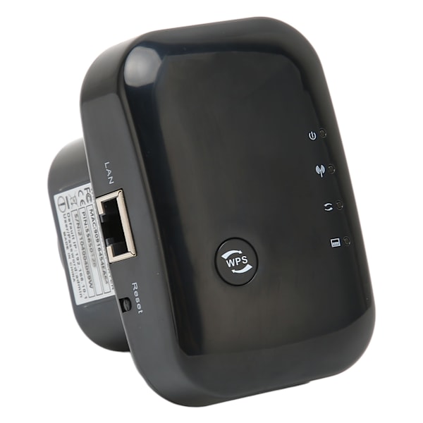 WIFI-förlängare 360 graders trådlös täckning 300 Mbit/s 2,4 GHz LAN-port 2 lägen Plug-design WIFI-repeater för bärbar dator 100-240 V US-kontakt
