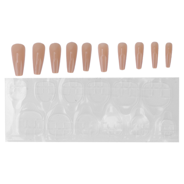 10 stk Pure Color Full Cover Falske Nail Kvinder Piger Elegant Moderigtigt Fake Nail Tip Manicure ToolN5354-04