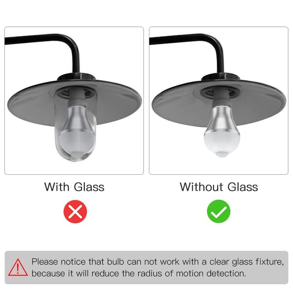 Rörelsesensor Lampa Haofy 9W E27 Smart PIR LED-lampor Auto On/Off Säkerhetslampor Utomhus