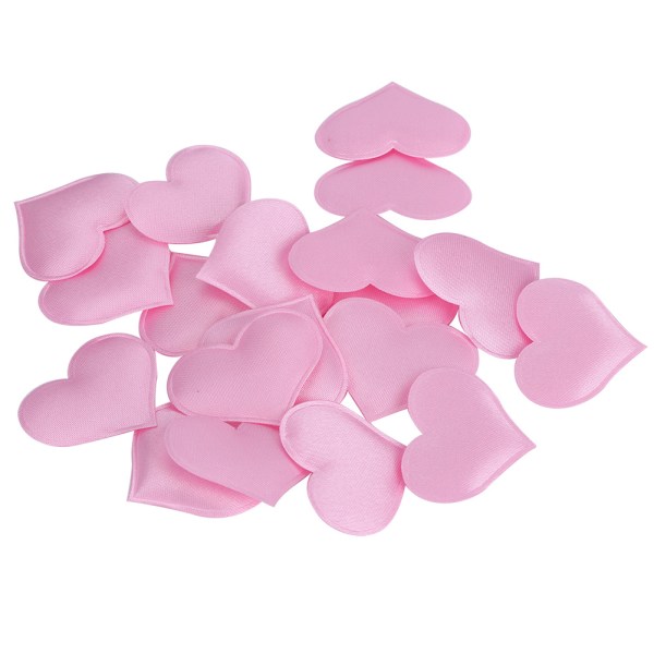 Tee-se-itse käsintehdyt sydämen muotoiset hää-ystävänpäiväkoristeen juhlatarvikkeet (3,2 cm vaaleanpunainen 500 kpl laukku)