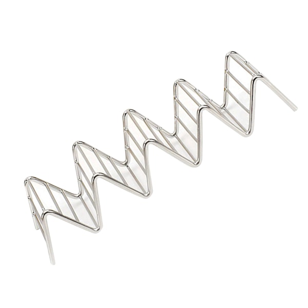 Rustfrit V-formet Taco-holder til majskolber, forårsruller, taco-stativ, pandekage-madstativ til hjemmet, 4-5 gitter, 6,3x22,5x4,5cm/2,5x8,9x1,8in