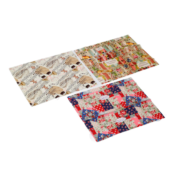 Syduk Mjuk hudvänlig Andas print Quiltduk för DIY Craft Bag Kläder Typ 7