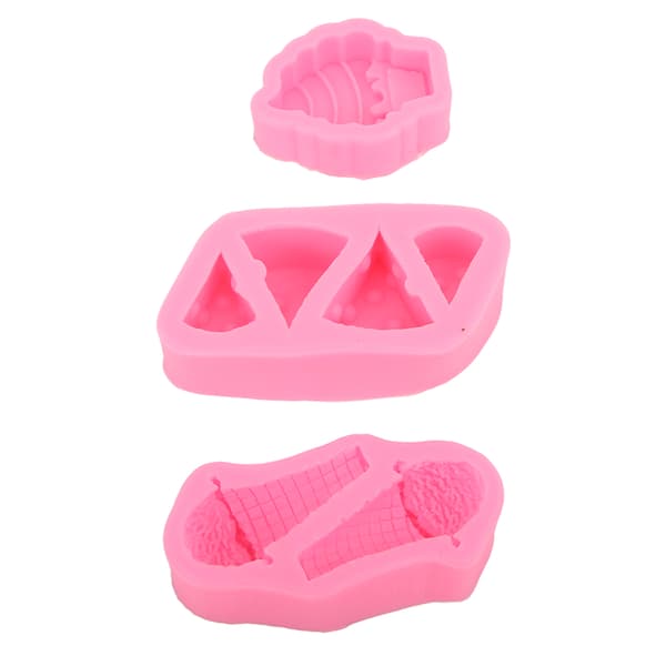 Is-silikonfondantformer Enkel demolding 3D-isform for bursdagsdekorasjon DIY kjøkkenbaking