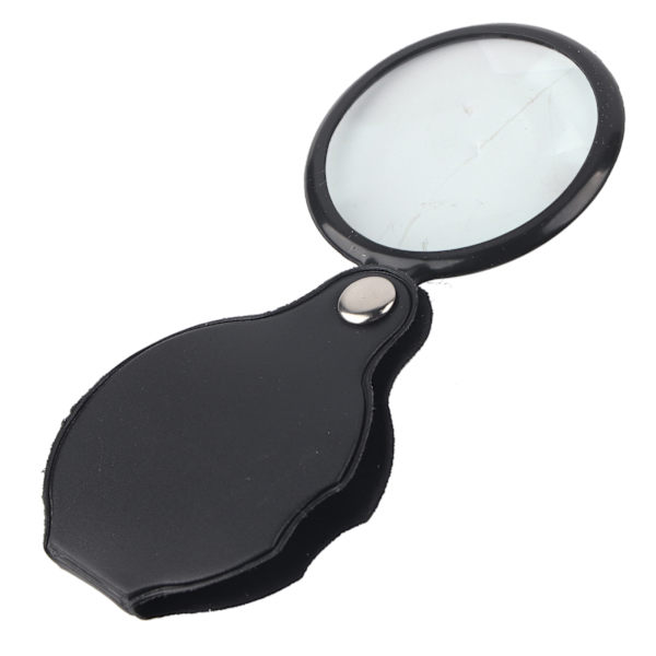 8X Mini foldbar lommesmykkeforstørrelsesglas Lup med pose