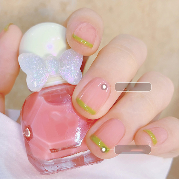 Nagellack Gel Vattenbaserad Hög Glans Blank Hållbar Frostad Nagellack för Damer B14
