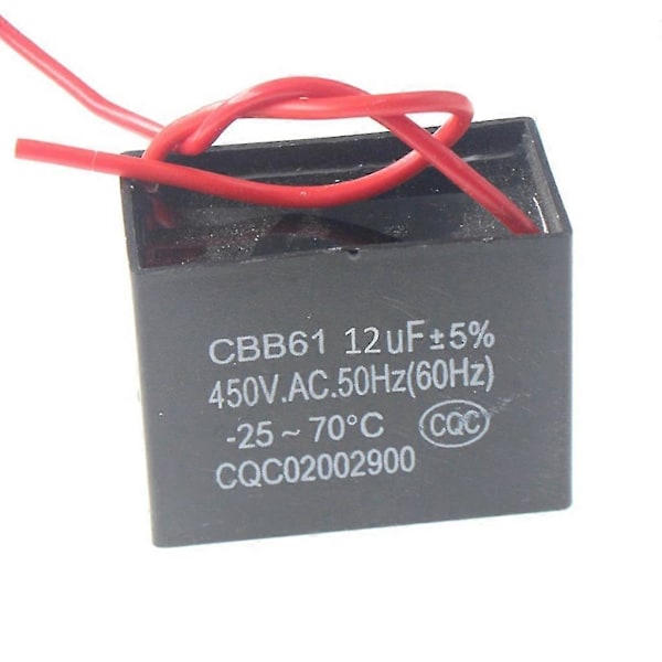 CBB61 Startkondensator 1UF-20UF Motorkondensator för Elmotor 12UF