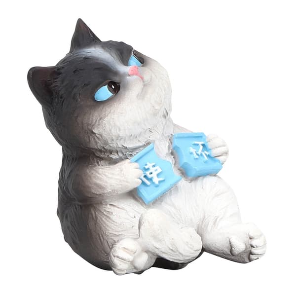 Mini simulering katt dyremodell mikrofigur leker gave til kake bil dekor