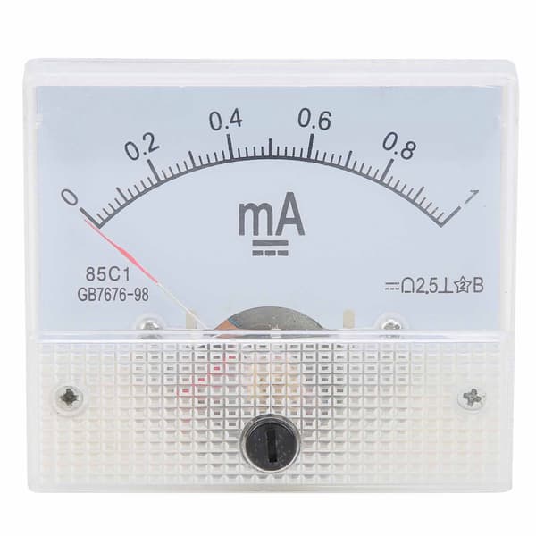 85C1 DC 0~1MA Pekar DC Amperemeter Strömmätare Pekar DC Amperemeter