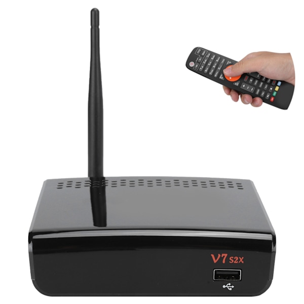 Høj kvalitet Set Top Box STB udstyr tilbehør Support for DVBs S2/S2X 100240V(sort US)