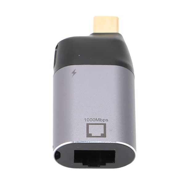 USBC til RJ45-adapter i aluminiumslegering, han til hun PD3.0 Ethernet-opladerkonverter