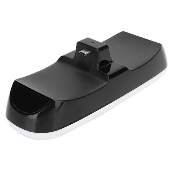 ABS Type-C kaksoispaikka lataustelakkaohjainteline Sony PS5 -ohjaimelle, peliohjaimelle, musta