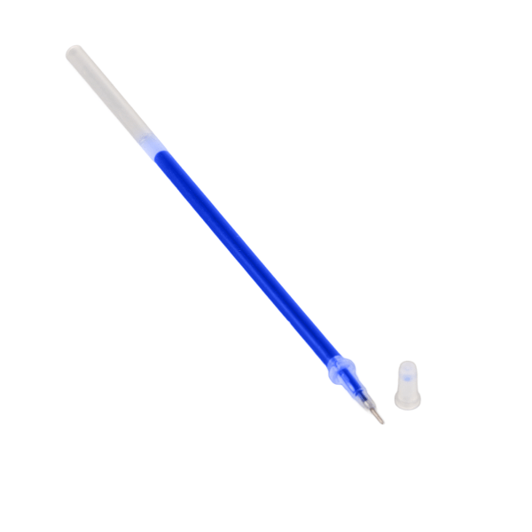 Geelikynän täyttöpakkaukset 0,5 mm – tasainen kirjoitus, kulutusta kestävä, 5 täyttöä Blue Ballpoint