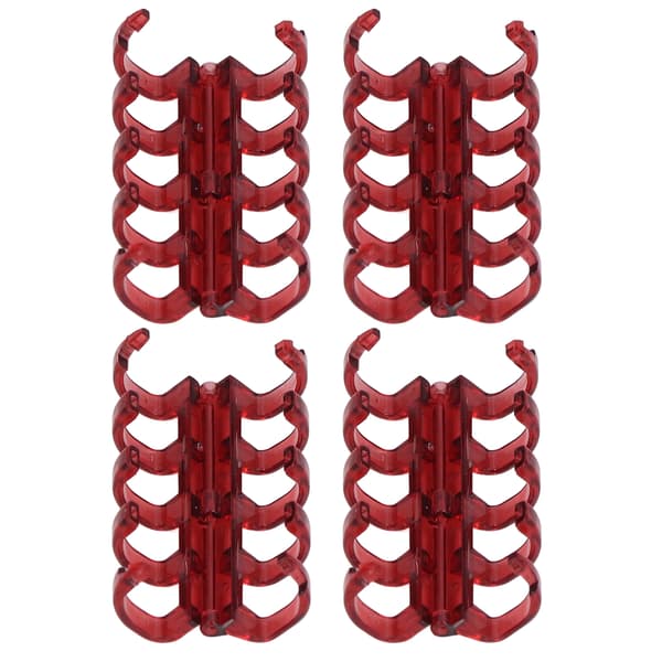 20 st bindningsringar segmenterad design rymmer 60 ark 11 mm bindningstjocklek kontorsmaterial röd