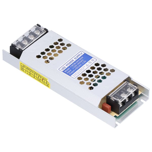 LED strømforsyning byttedriveradapter ultratynn lang stripe transformator lysboks reklame (WCB24V60W)