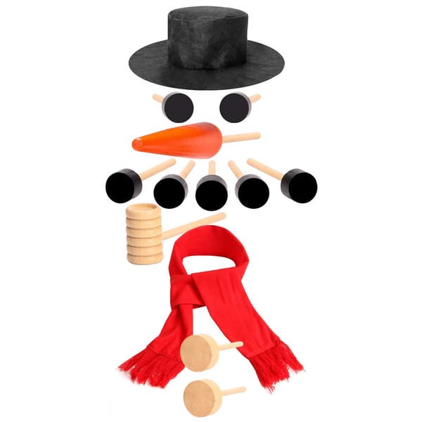 13 st/set Utomhus Snögubbe Dekorationskit Vinter Juldekorationer Kit för Barn