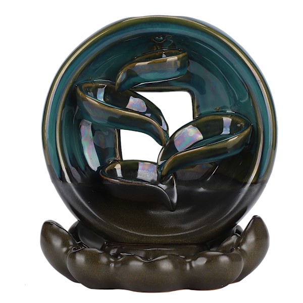 Tilbagevendende røgelsesbrænder Lotus Base Keramisk holder Aromaterapi Ornament Hjemmeindretning
