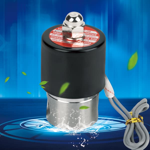 DC 12V G1/4\" Rustfrit Stål 304 Normalt Lukket Elektrisk Magnetventil